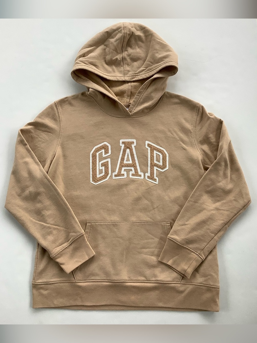 GAP Women’s Tan Hoodie with White Logo